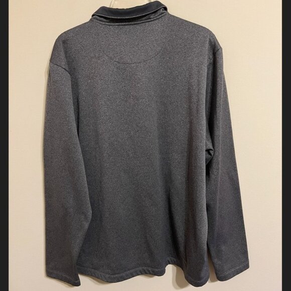 Perry Ellis Gray Quarter-Zip Pullover Men's Size XL - Picture 2 of 4